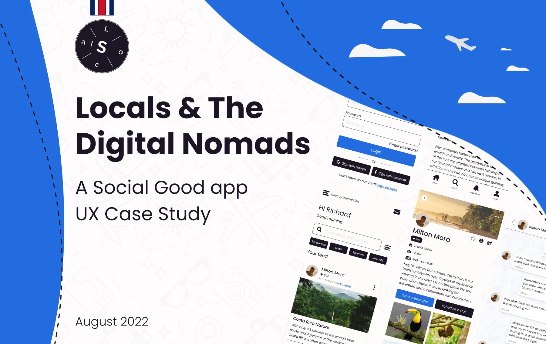 Locals & The Digital Nomads - A Social Good app UX Case Study.